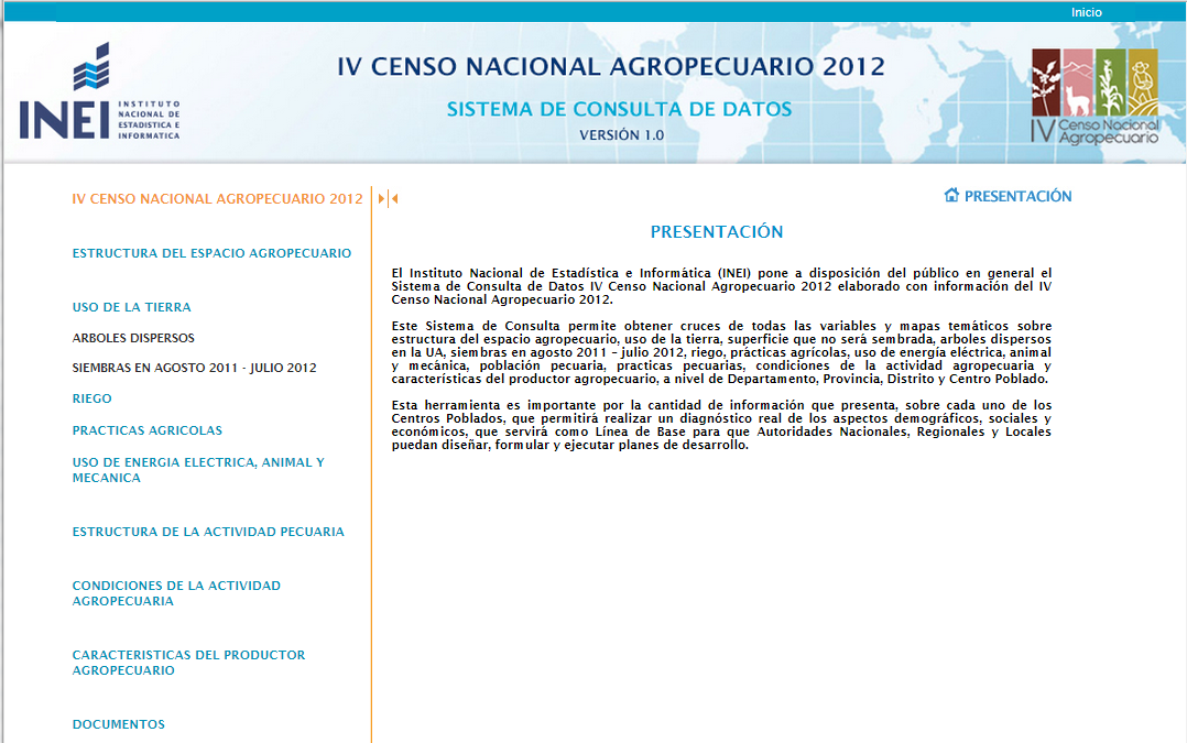 INEI, IV CNA 2012 - Peru